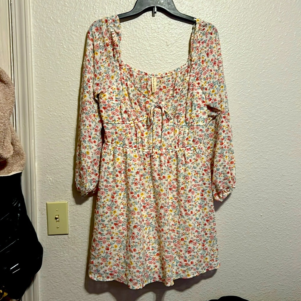 Floral above the knee dress